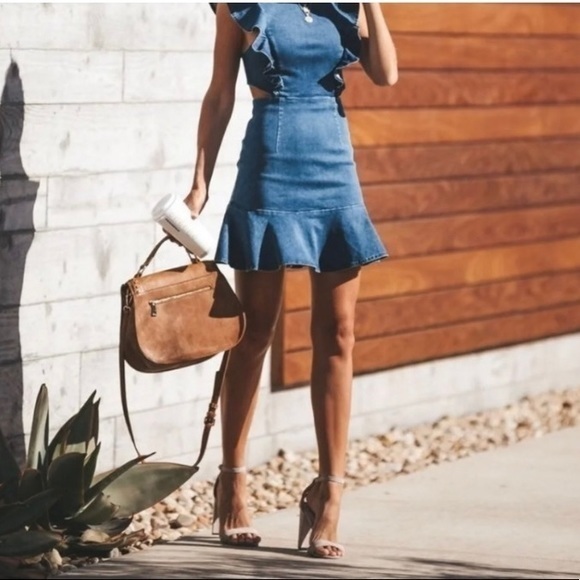 Dresses & Skirts - Skylar + Madison Denim Ruffle Dress